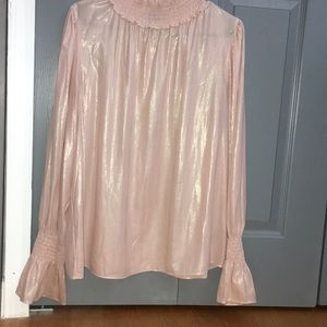Pink and gold blouse